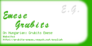 emese grubits business card